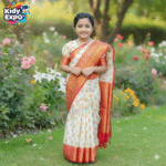 বাচ্চাদের জামদানী রেডি শাড়ি - Image 2