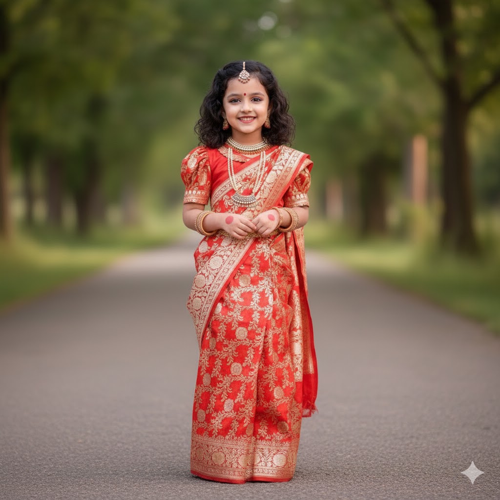 unnamed দোপাট্টা সহ বেনারসি কাতান শাড়ি (ওড়না ছাড়া) - Image 1