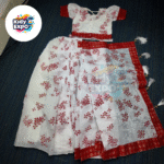 বাচ্চাদের সুতির রেডি শাড়ি - Image 4