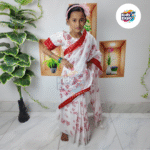 বাচ্চাদের সুতির রেডি শাড়ি - Image 5