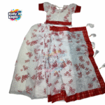 বাচ্চাদের সুতির রেডি শাড়ি - Image 6